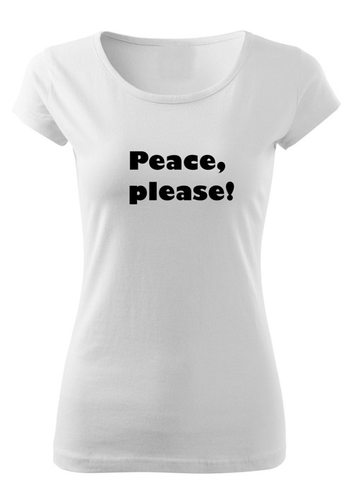 Dámské tričko "Peace, please!" — foto 3