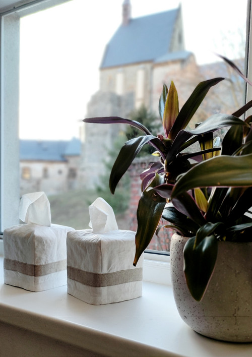 Lněný obal na ubrousky — foto 3