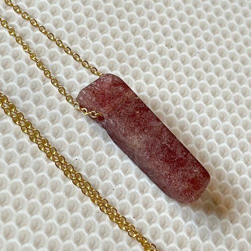 Náhrdelník s krystalem cherry quartz — foto 4