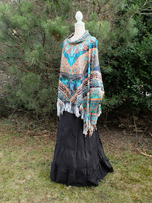 Boho / hippies oversize z tričkoviny/teplákoviny — foto 4