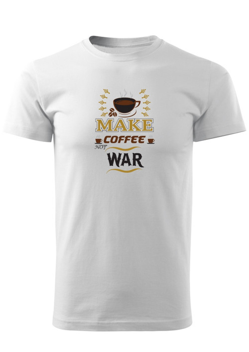 Pánské tričko "Make coffee not war" — foto 2