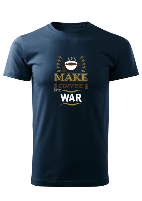 Pánské tričko "Make coffee not war" — foto 4