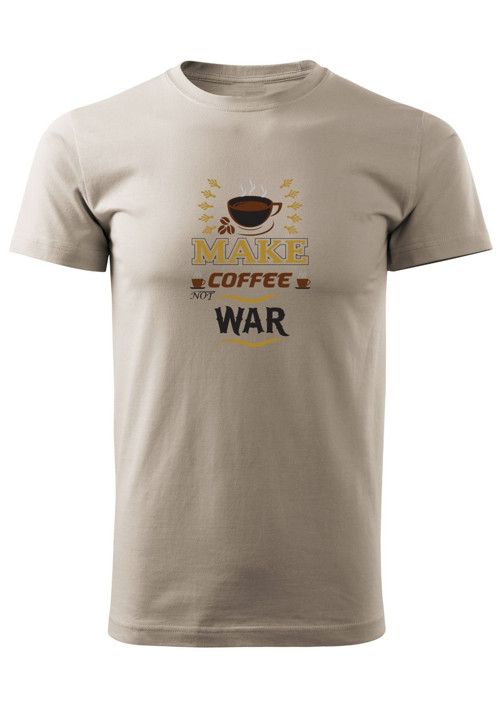 Pánské tričko "Make coffee not war" — foto 3