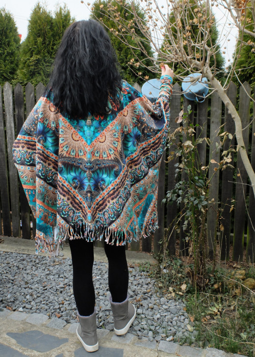 Boho / hippies oversize z tričkoviny/teplákoviny — foto 2