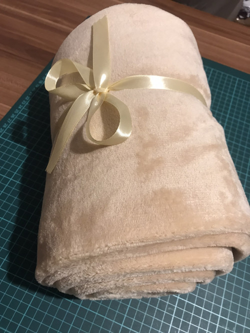 Béžová welsoft dětská deka — foto 2