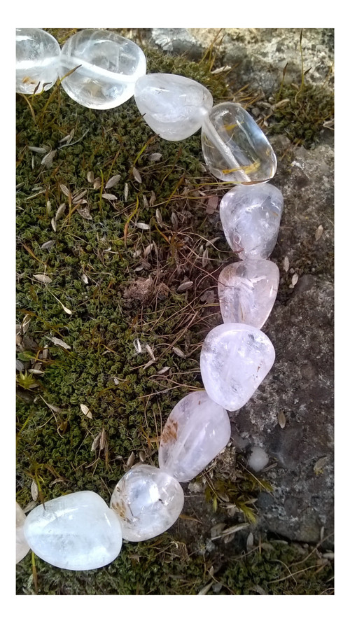 Náramek: křišťál valouny — foto 3