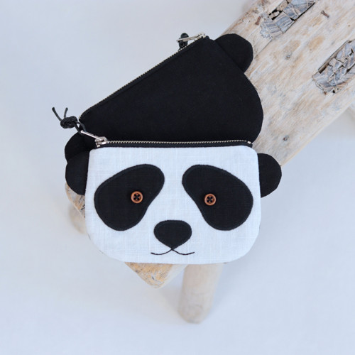Lněná kapsička POKETKA - Panda — foto 2