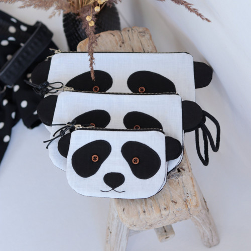Lněná kapsička POKETKA - Panda — foto 6