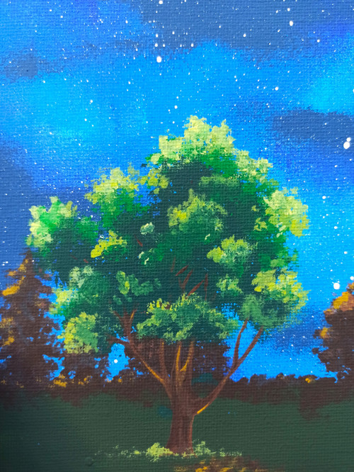 Když se setmí - akryl 18*24cm — foto 3