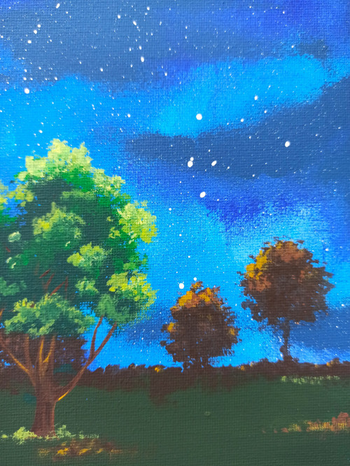 Když se setmí - akryl 18*24cm — foto 4