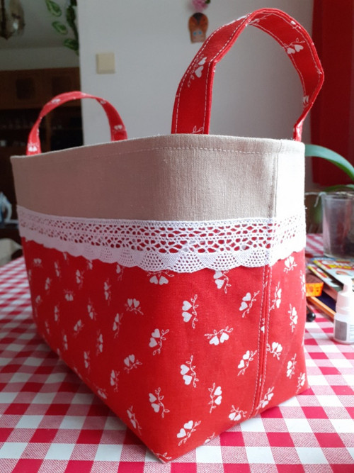 Látkový košík - box — foto 2