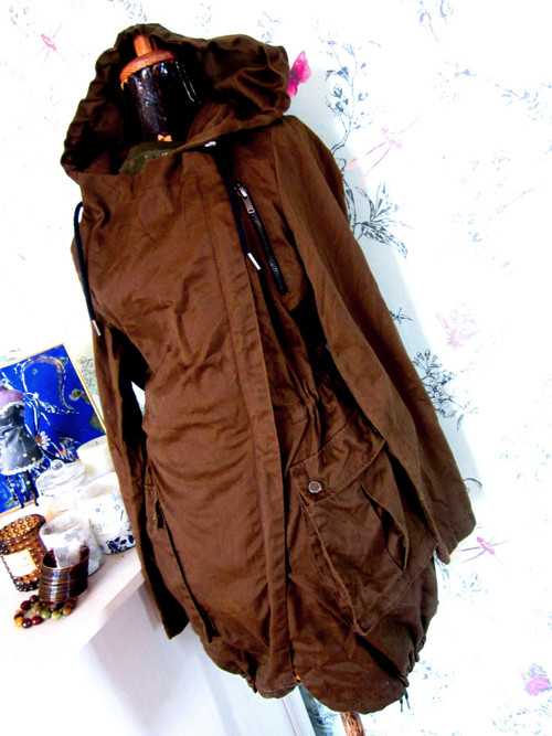 Parka jarní v čokoládové — foto 2