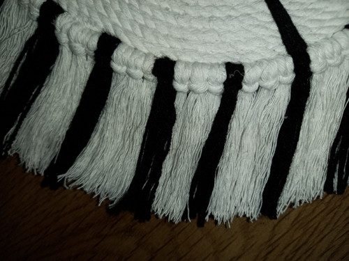 Macramé zvířátko Zebra Ø 33 cm. — foto 2