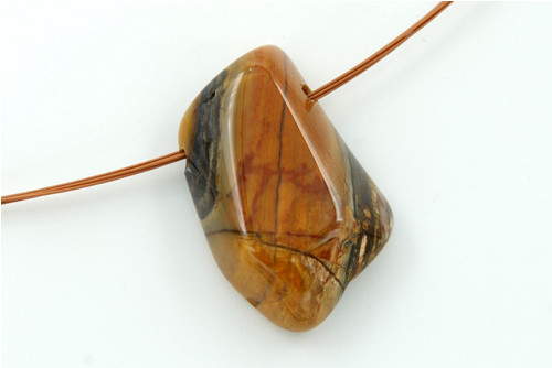 Vrtaný jaspis 3,6 cm — foto 2
