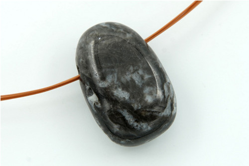 Vrtaný jaspis 3,1 cm — foto 2
