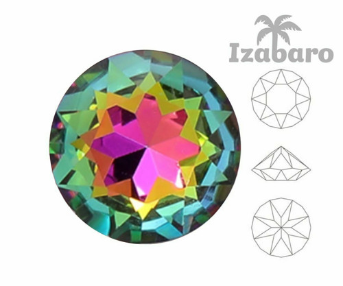 20ks Izabaro Crystal Vitrail Medium 001vm Round — foto 2