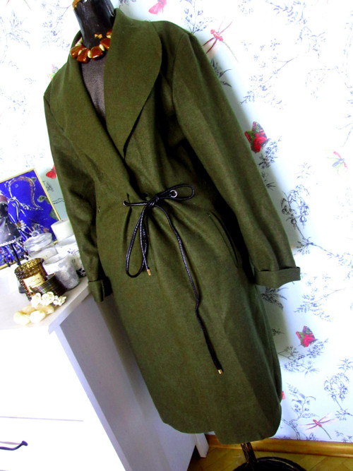 Jarní kabát zavinovací, wrap — foto 2