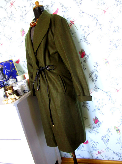 Jarní kabát zavinovací, wrap — foto 4