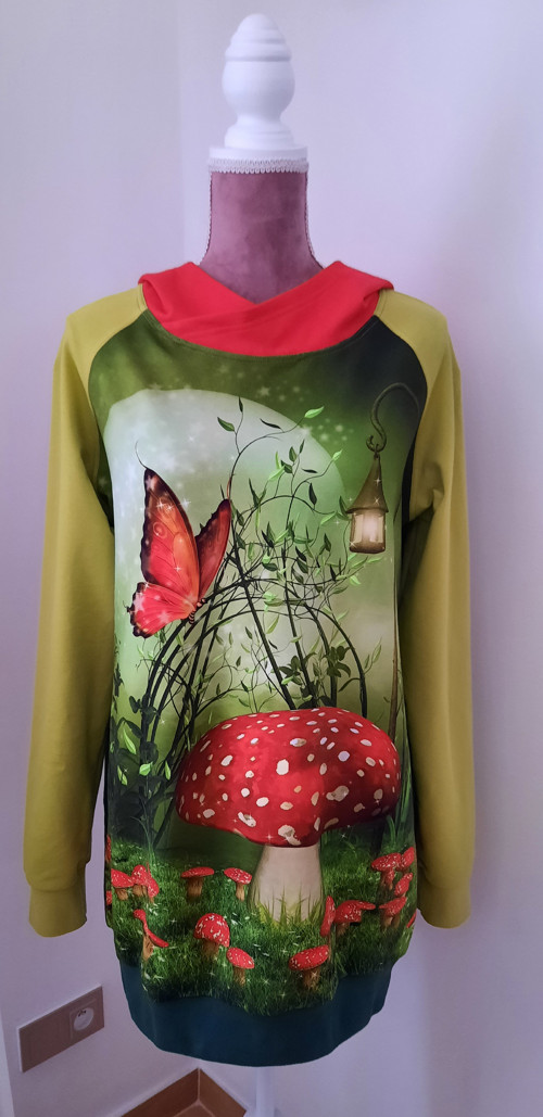Mikina s kapucí - Muchomůrky — foto 3