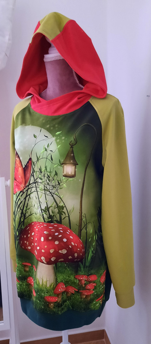 Mikina s kapucí - Muchomůrky — foto 2