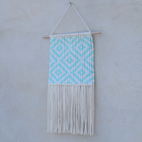 Macramé dekorace vzor - mátová — foto 3