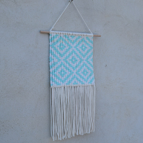 Macramé dekorace vzor - mátová — foto 4