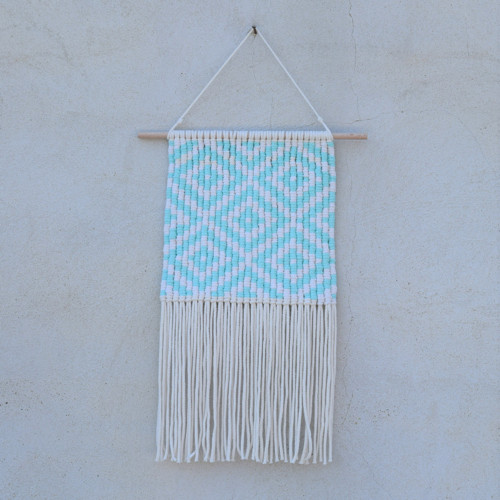 Macramé dekorace vzor - mátová — foto 2