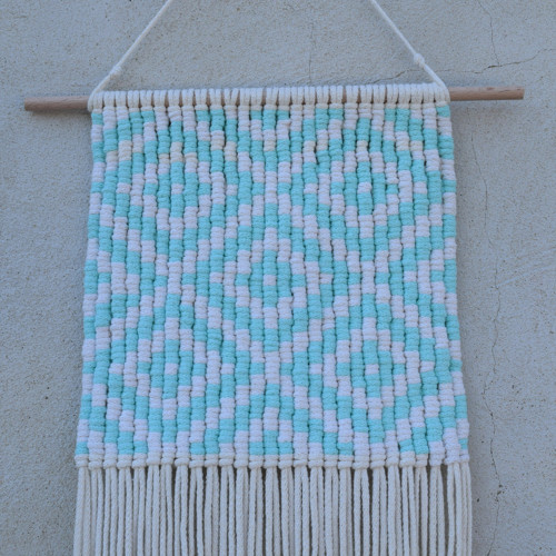 Macramé dekorace vzor - mátová — foto 5