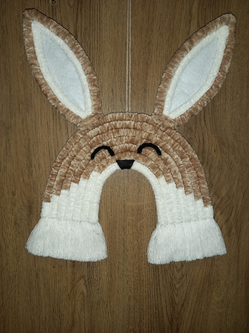 Macramé zvířátko Králíček Ø 40 cm — foto 5