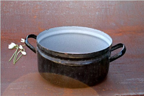 Kastrol černý smalt SFINX 24 cm — foto 2