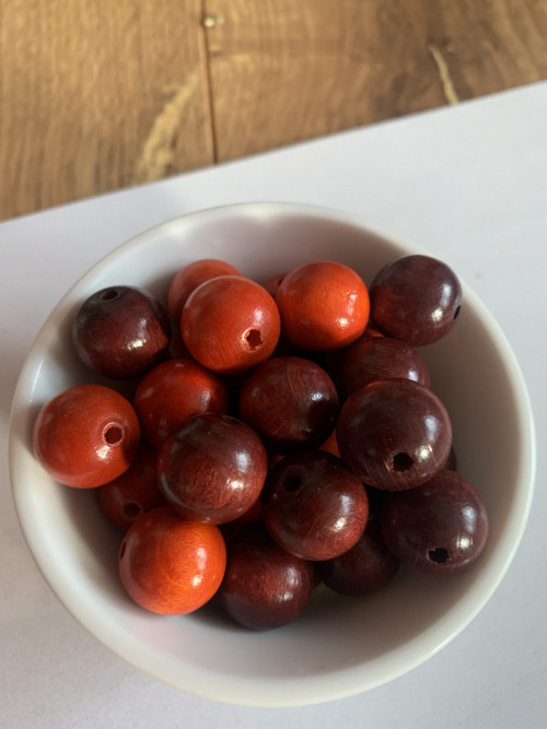Mix korálků dřevo — foto 2
