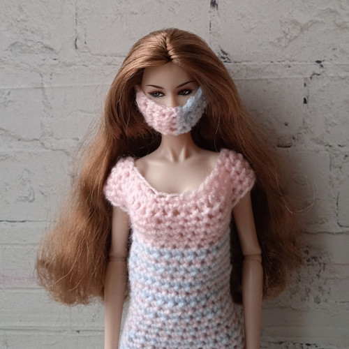 Oblečky pro Barbie, FR, Integrity - šaty, rouška — foto 2