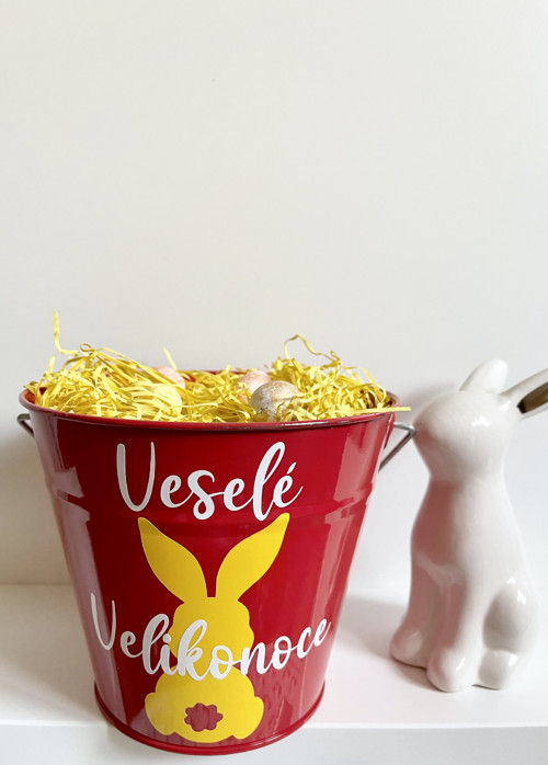 Velikonoční kyblík - červený — foto 2