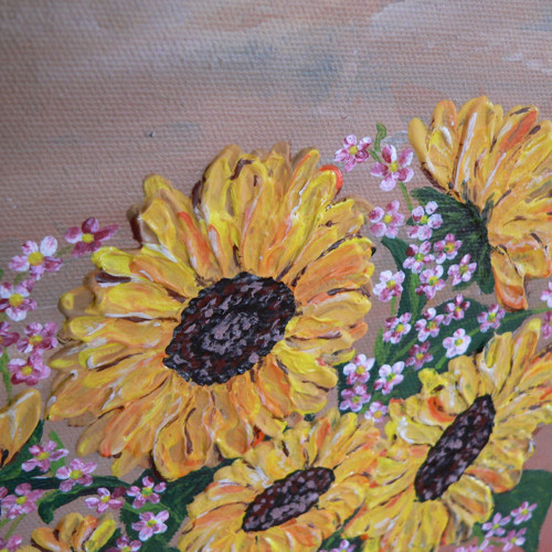 Slunečnice 25 x 25 cm — foto 2