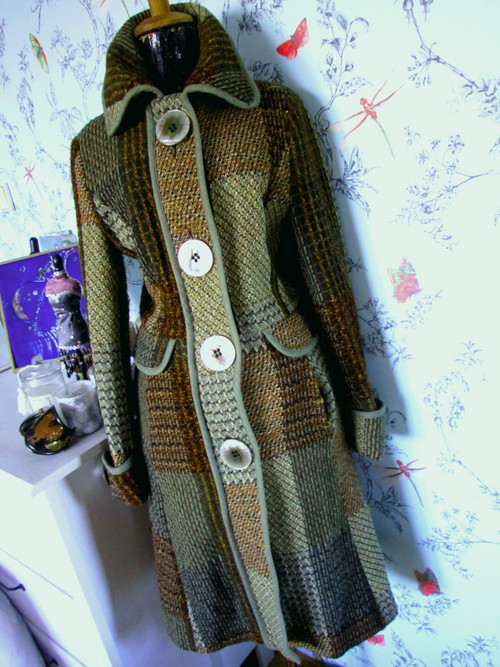Kabát vintage patchwork — foto 4