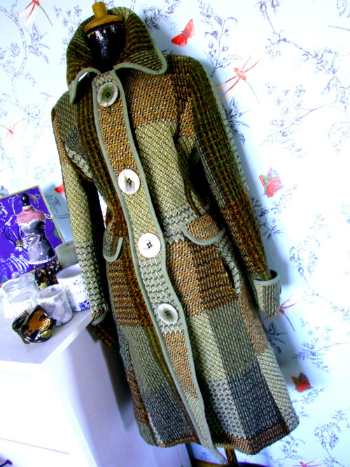 Kabát vintage patchwork — foto 2