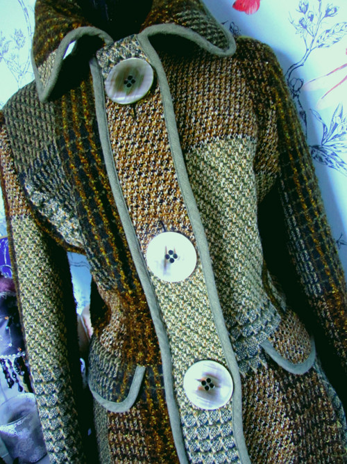 Kabát vintage patchwork — foto 3