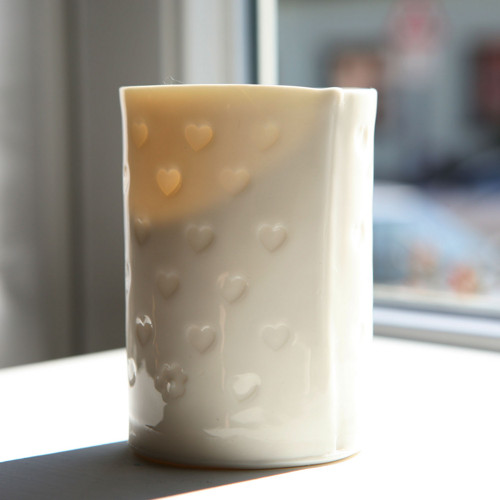 Srdcový prosvítavý porcelán — foto 2