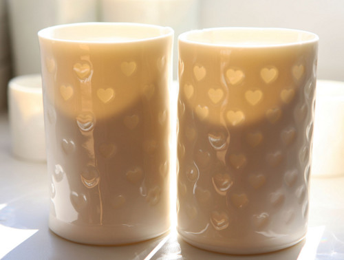 Srdcový prosvítavý porcelán — foto 3