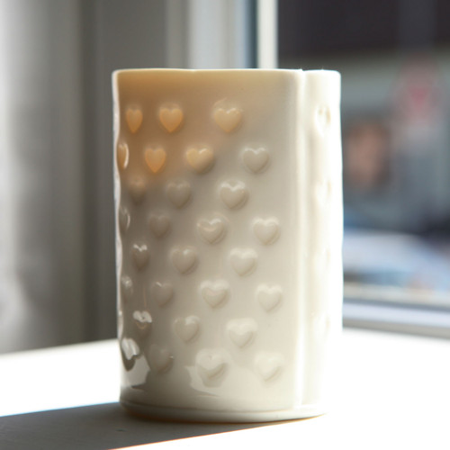 Srdcový prosvítavý porcelán — foto 3