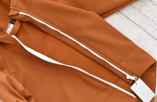 Softshell bunda - karamel 86/92 SKLADEM — foto 3