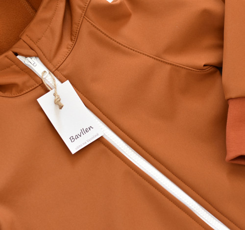 Softshell bunda - karamel 86/92 SKLADEM — foto 5