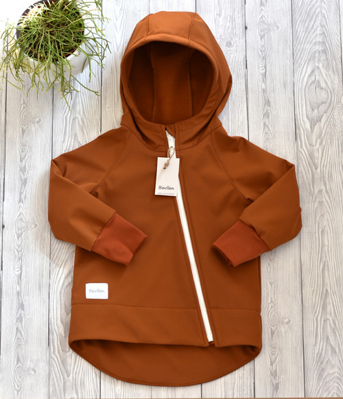 Softshell bunda - karamel 86/92 SKLADEM — foto 2