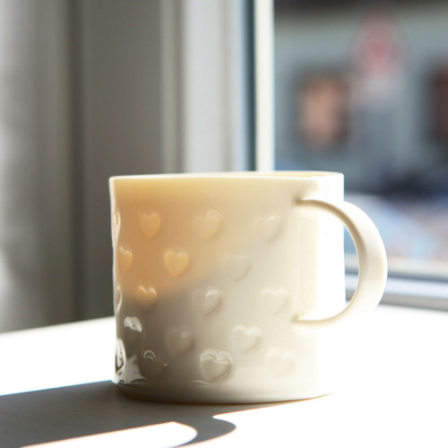 Srdcový prosvítavý - porcelán — foto 2