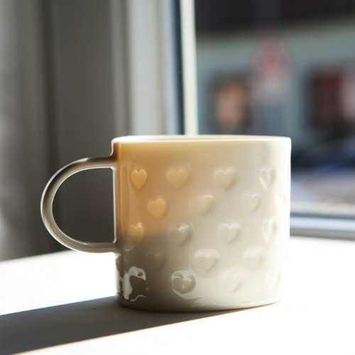 Srdcový prosvítavý - porcelán — foto 3