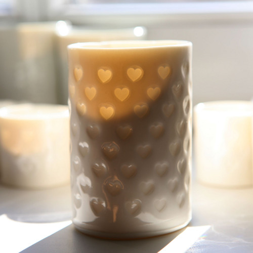 Srdcový prosvítavý porcelán — foto 2