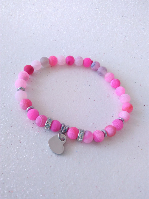 Náramek PINKY*achát*hematit — foto 2
