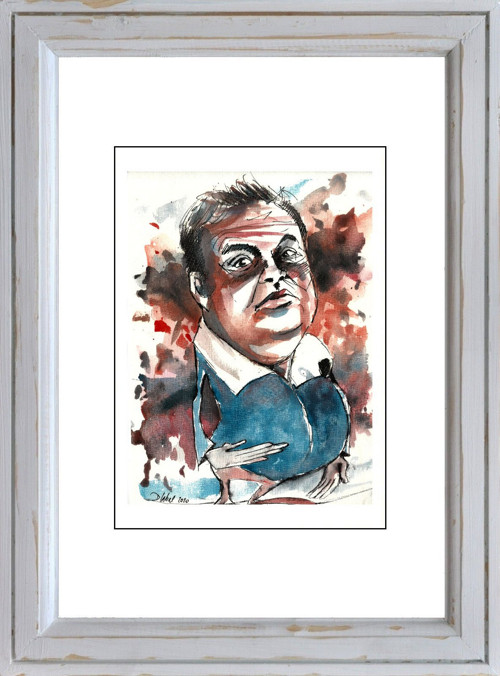 Jan Libíček / originální karikatura Dlabal — foto 2