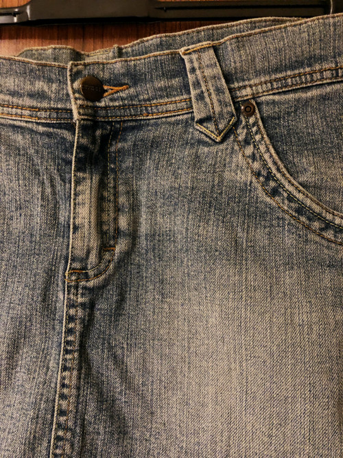 Mini jeans sukně — foto 4
