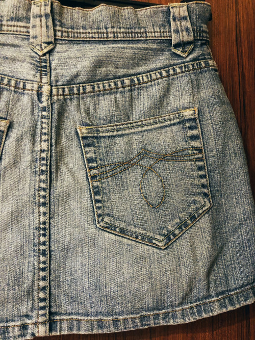 Mini jeans sukně — foto 3
